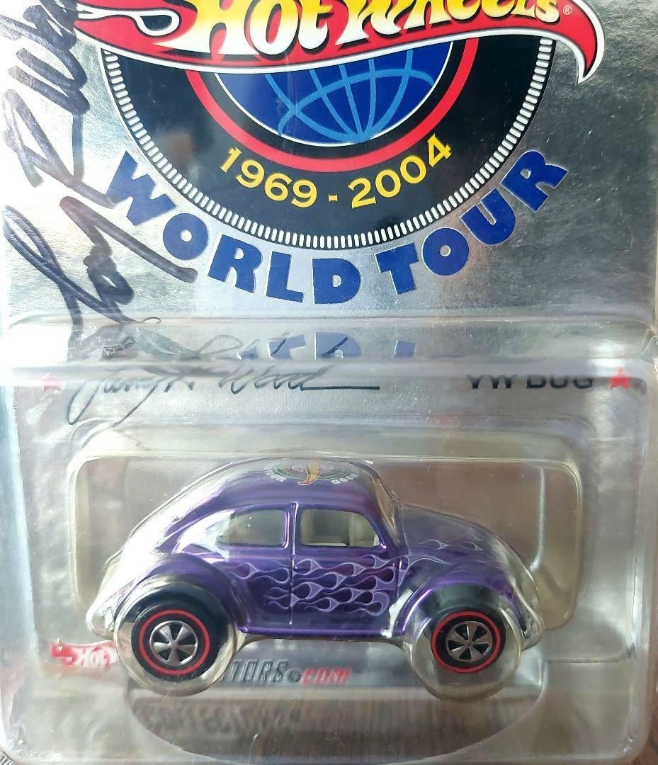 Hot Wheels LARRY WOOD　VW BUG　ラリーウッドサイン入り Hot Wheels Larry Wood World Tour Nib All Cars Signed Larry