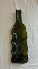 Melted Green Wine Bottle Cheese Tray Spoon Rest Serving Dish