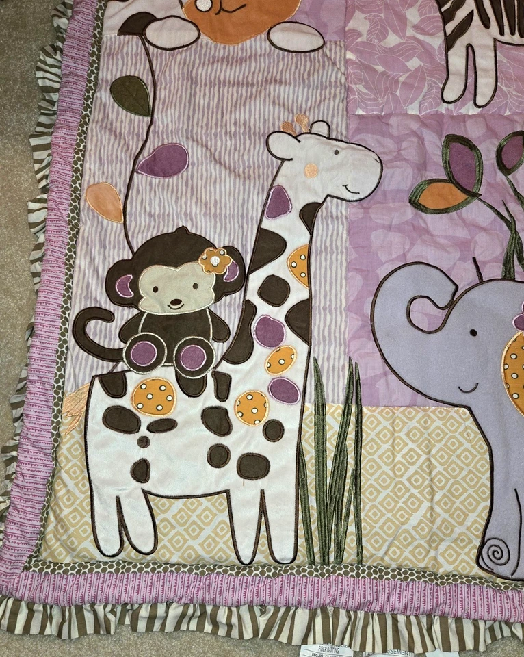 CoCaLo Baby Jacana Crib Set; Unisex 9 piece Set - Excellent Used Condition - Image 4 of 4