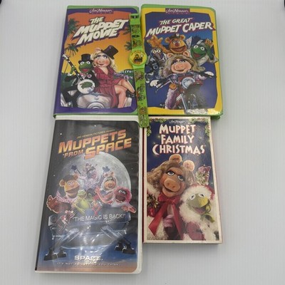 Muppet movie VHS lot of 4. Space, Caper, Muppet Movie, Family Christmas