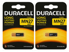 2x Duracell MN27 A27 12V Alkaline Batteries 27A GP27A EL812 For Remotes