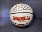 Rick Pitino Autographed Louisville Cardinals Logo Full-sized Basketball