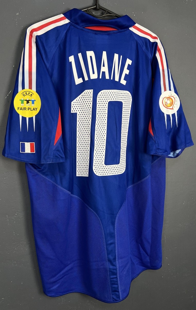 MEN'S FRANCE NATIONAL 2004/2006 ZIDANE #10 FOOTBALL SOCCER SHIRT