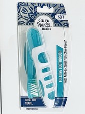 Folding Toothbrush with Built-In Cover Travel Camping Compatible