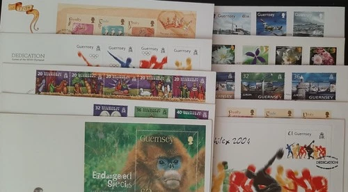z(GGY-255) GUERNSEY 2004 FDC set of (10) First Day Covers (ALL pictured)