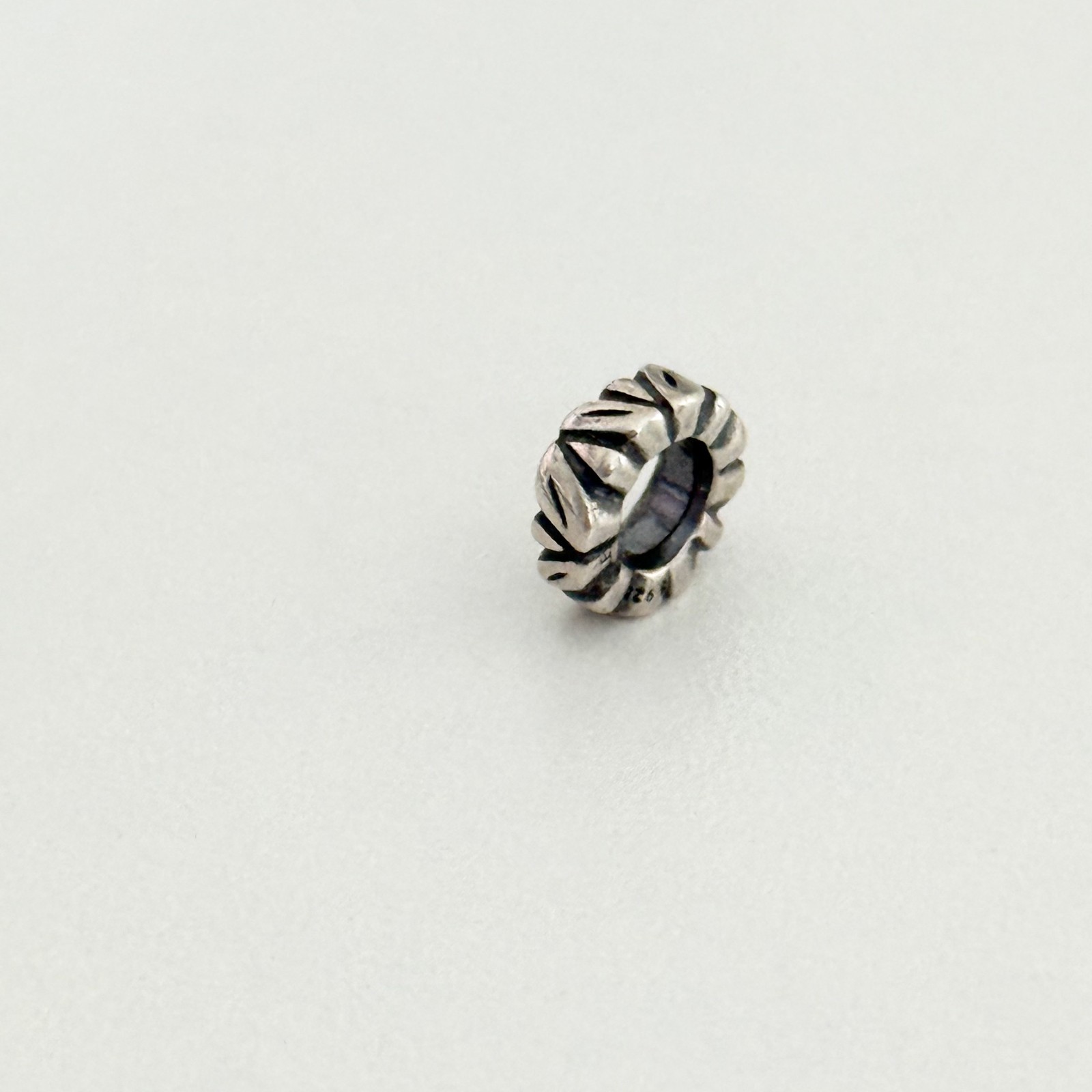 Pandora 925 Sterling Silver Leaf Spacer Bead Charm