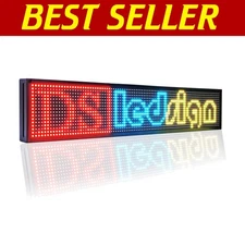 Durable 39" LED Message Board with Customizable Content - Full Color Display