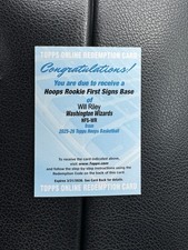 2025-26 Topps NBA Hoops Will Riley Auto Redemption First Signs Base #HFA-WR
