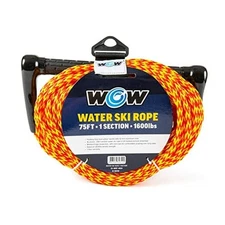  - Water Ski Rope for Wakeboard, Wakesurf, & Water Skiers - 75 ft - UV Treated 