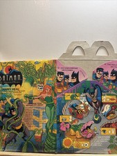The Batman Animated Series McDonalds Happy Meal Boxes 1993 Vintage Set Of 5 New