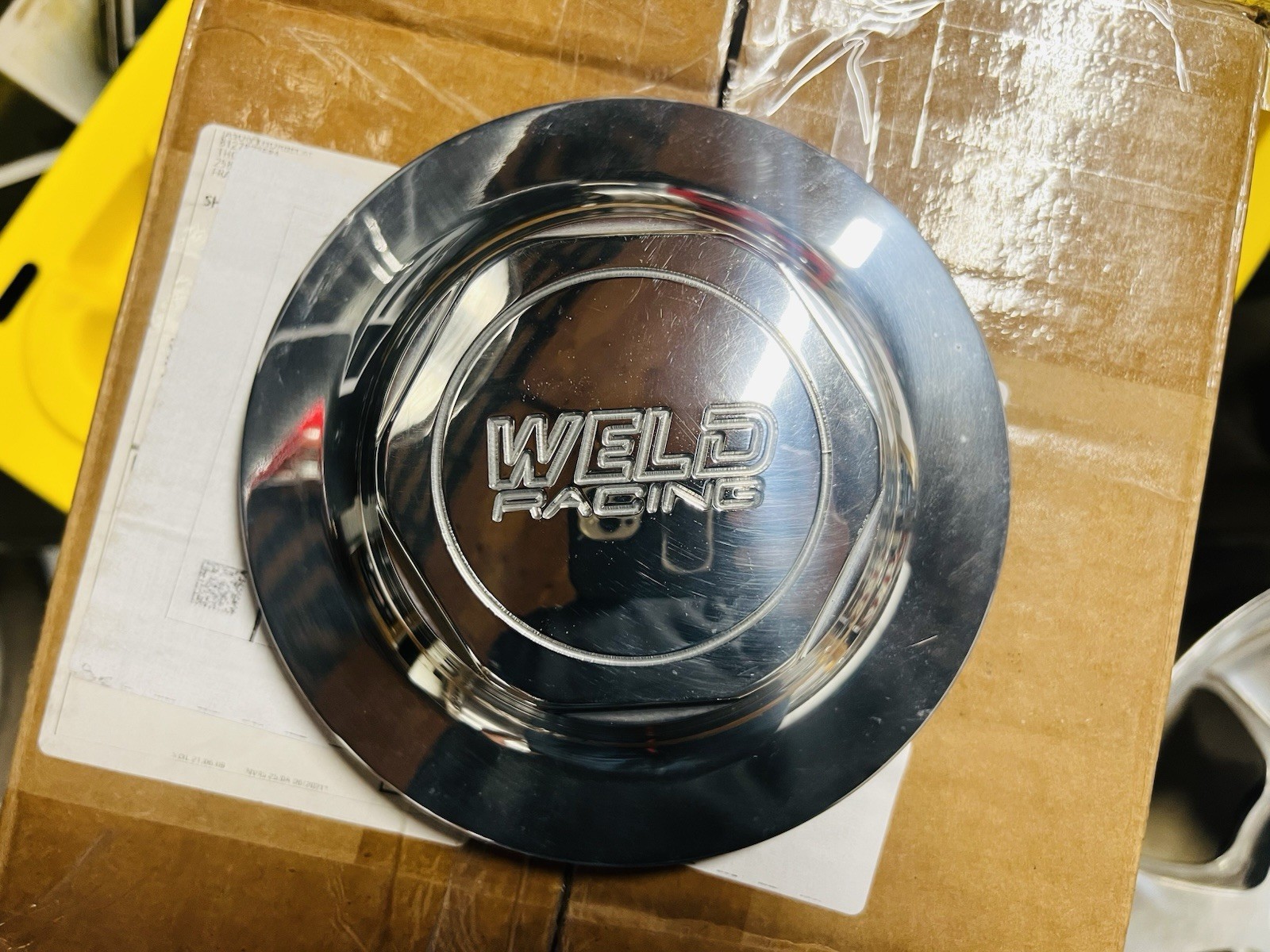 Weld Racing Vr (1) Weld Racing VR NOS Large Pad 6 7/8” Threaded Billet Center Cap | eBay