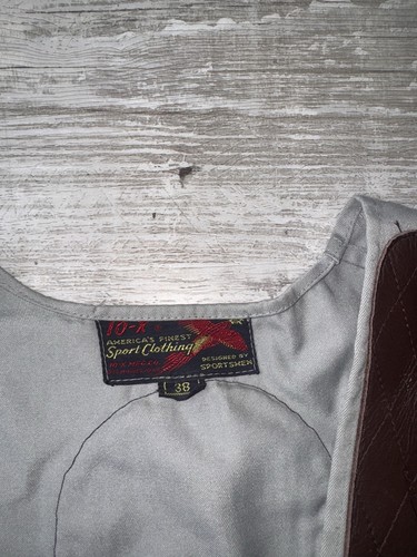 Vintage 10-X Sportswear Hunting Skeet Shooting Vest With Patches Size 38 - Picture 6 of 11
