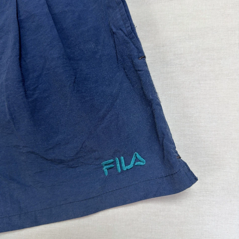 Vintage Y2K Fila Navy Blue Casual Shorts with Elastic Waistband - Image 2 of 4