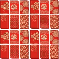 48 PCS Chinese New Year Red Envelopes, the New Year Hong Bao Lucky Money Packets
