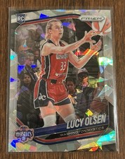 2025 Panini WNBA Prizm #104 Lucy Olsen RC Ice Prizm - Washington Mystics