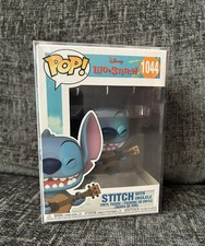 Funko Pop! Figura Vinilo Disney Stitch Con Ukelele 1044 y Estuche Protector NUEVO