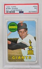 1969 Topps BOBBY BONDS RC CARD PSA 7 NM