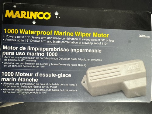 Marinco AFI 36180 AFI-1000 Waterproof Marine Wiper Motor 12V 1.5 Shaft 80° Sweep - Picture 1 of 3