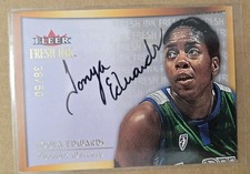 2000 FLEER ULTRA TONYA EDWARDS FRESH INK Gold 38/50 WNBA RARE