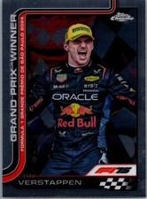 2025 Topps Chrome Formula 1 F1 #113 Max Verstappen Grand Prix Winner Card Oracle