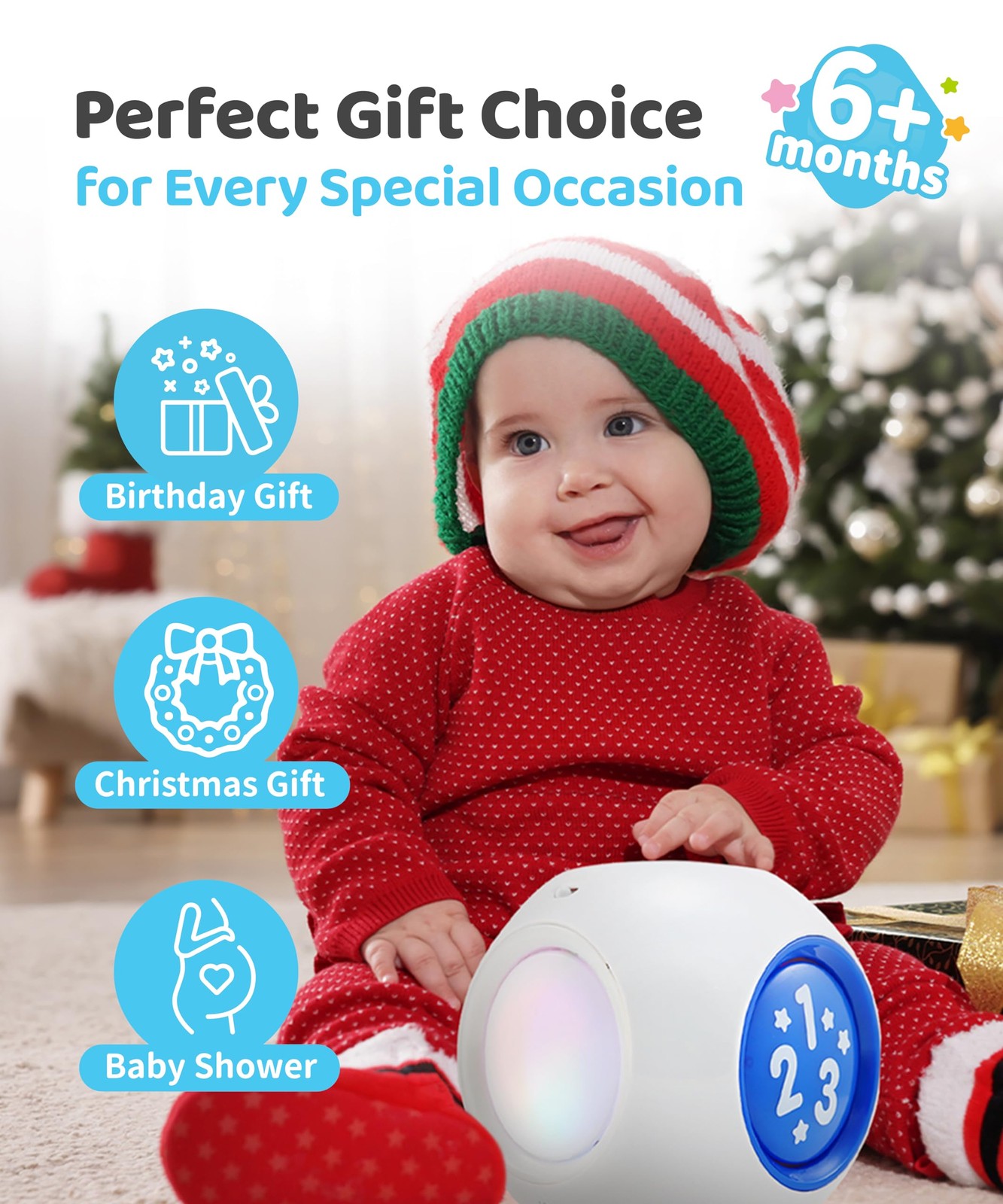 Learning Cube - Educational Musical Activity Center Block for Infants Babies ...