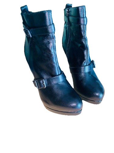 Simply Vera Wang Womens Zip High Heel Boots Black Size 7.5 - Picture 18 of 19