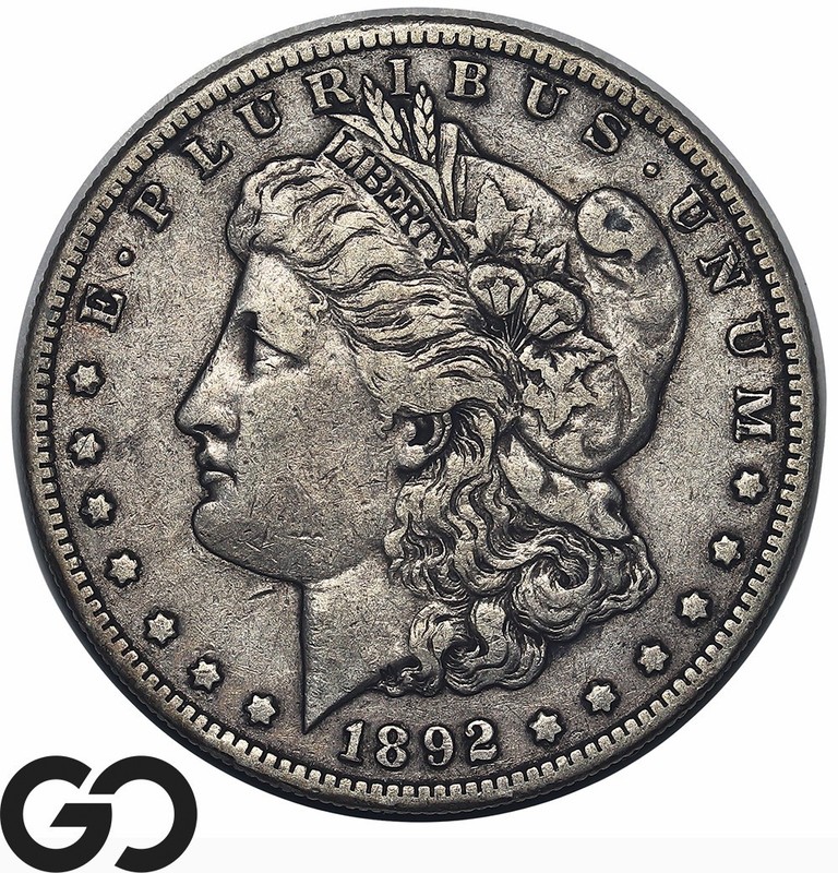 1892-S Morgan Silver Dollar Coin *Scarce Key Date* Choice XF+