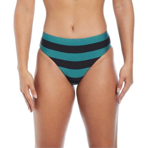 NEW Nike Statement striped mid rise bikini bottoms women’s size medium - Picture 2 of 8