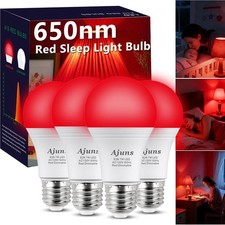 650nm LED Red Sleep Light Bulb Dimmable, 100 Blue Light Blocking Bulb Promot...