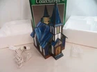 Vintage Stained Glass Trinity Church Light Lamp 90s Tiffany Style Church