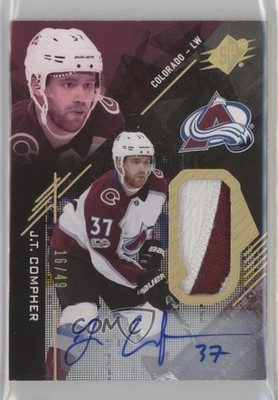 2017-18 SPx Rookies Gold 16/49 JT Compher #R-JT RPA Patch Auto RC 2u9