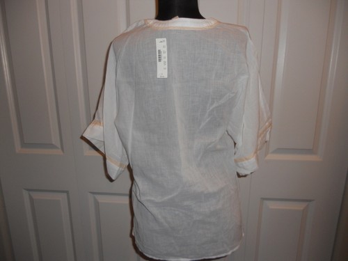 NUEVO CON ETIQUETAS J CREW AJUSTE DE CONTRASTE SEMITRANSPARENTE AZUL MARINO TALLA 4, BLANCO TALLA 00, 6, 8 - Imagen 7 de 36