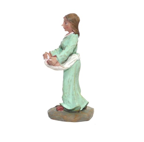 Grandeur Noel Nativity Set 2.5" Replacement Woman Carrying Apples Figurine - Picture 2 of 5