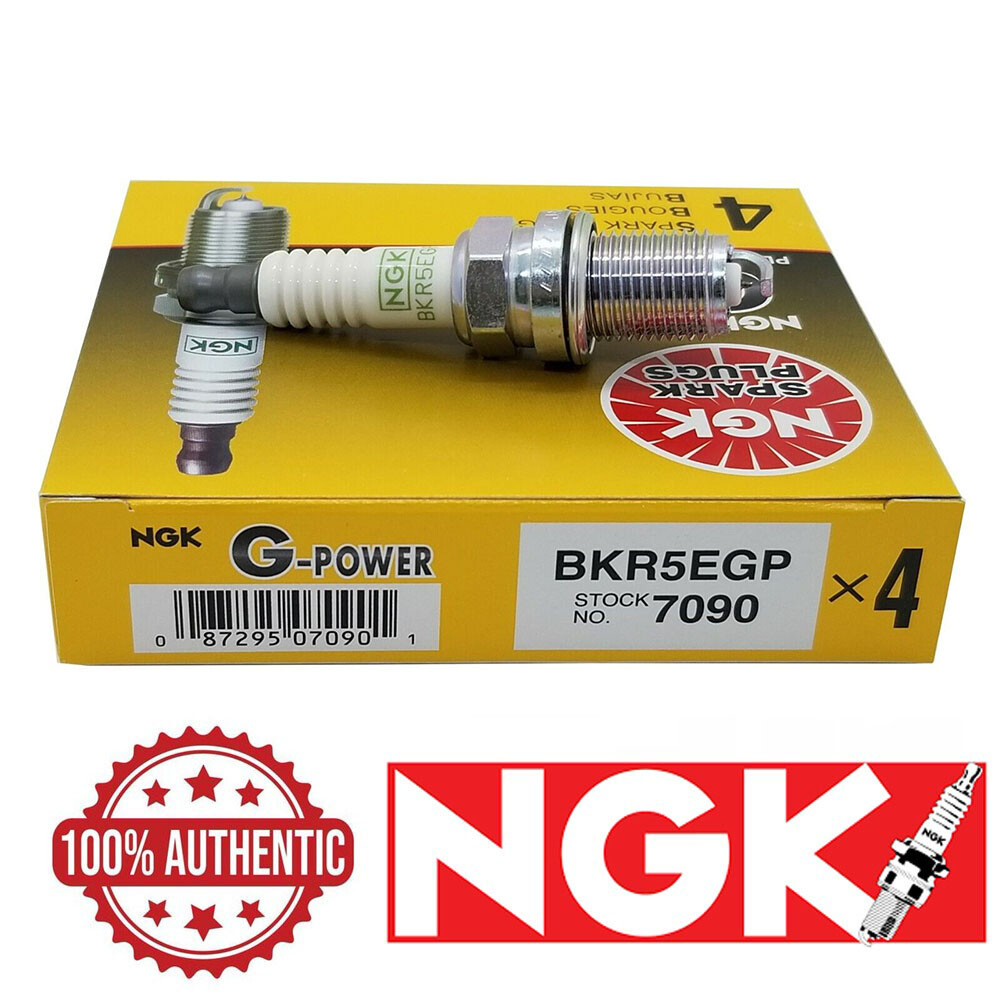 4 Plugs NGK BKR5EGP/7090 G-Power Platinum Spark Plugs