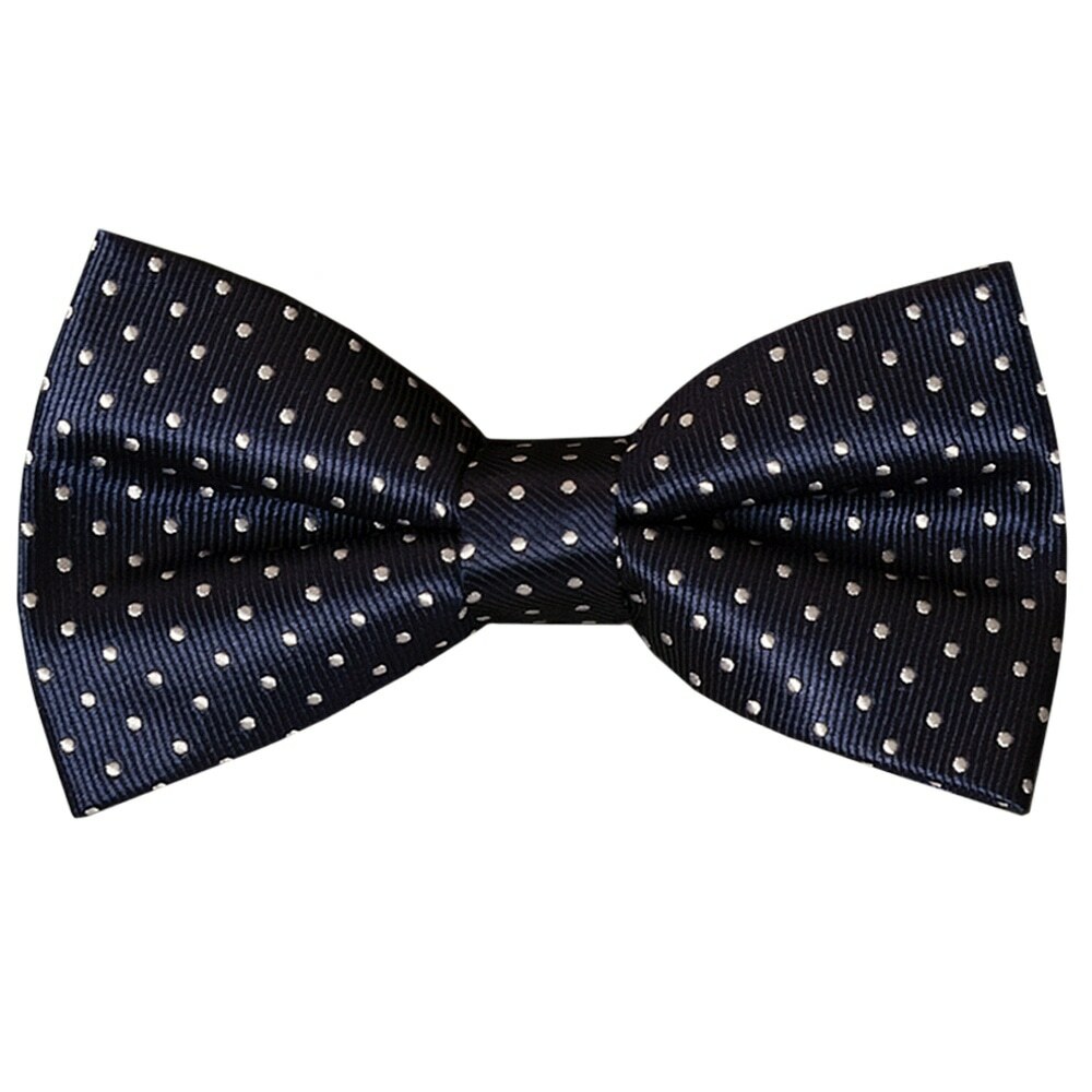 Handmade Pre Tied Navy Polka Dot Boys Bow Tie Age 4-7 Kids Bow Childrens Bow