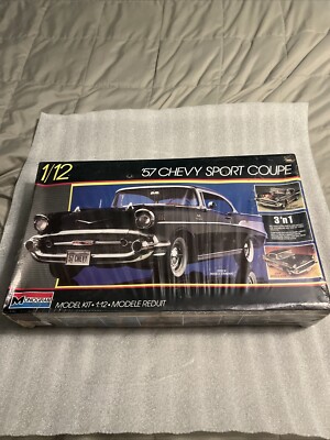Monogram 1/12 Scale 57 Chevy Coupe 3 N 1 Model Kit Sealed 2800