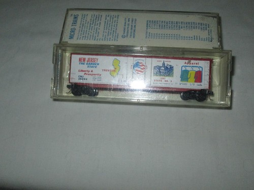 Box Car, escala N, 50', microtrenes bicentenarios de Nueva Jersey 38050 | Zustand: Used