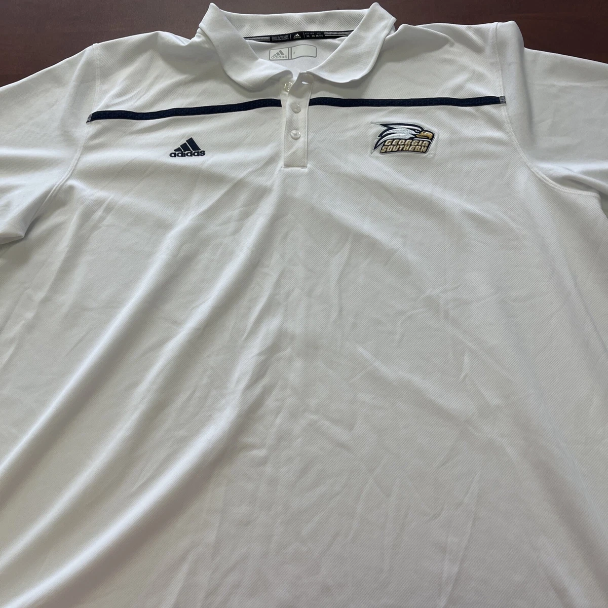 GEORGIA EAGLES adidas 3XL Golf Polo White with Blue Fast Shipping | eBay