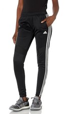 ADIDAS WOMEN S TIRO 19 TRAINING PANT BLACK/WHITE SIZE MEDIUM
