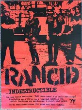 Rancid Promo Poster Indestructible 2003