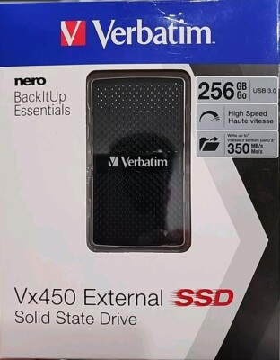 Verbatim Nero Vx450 External SSD 256GB