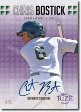 CHRIS BOSTICK 2013 Rize Rookie Autograph PURPLE Auto RC #/5