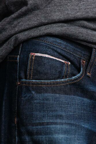Men's Made in USA Straight Fit Denim Premium Selvedge Jeans Pants -M527SV-B1D7 - Picture 28 of 40