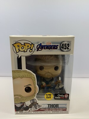 Funko POP! Marvel Avengers: Thor 452 Glow in the Dark Bobble GameStop Exclusive