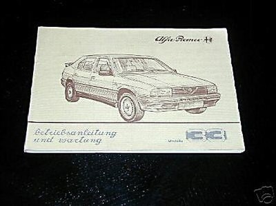 ALFA ROMEO 33 OWNERS MANUAL 英語版