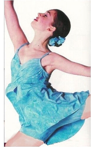 BLUE Cloud Frozen Lyrical Dance Dress Costume Child Small Clearance