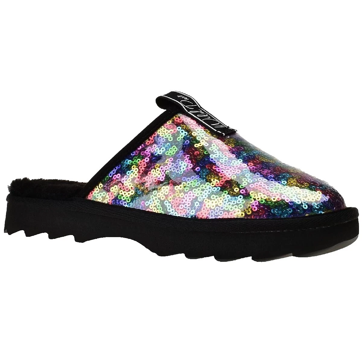 Women's Striped Slippers 9 US Shoe