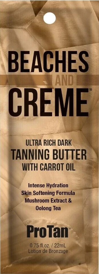 Pro Tan Beaches & Creme Cream Dark Tanning Butter Carrot Oil sunbed lotion
