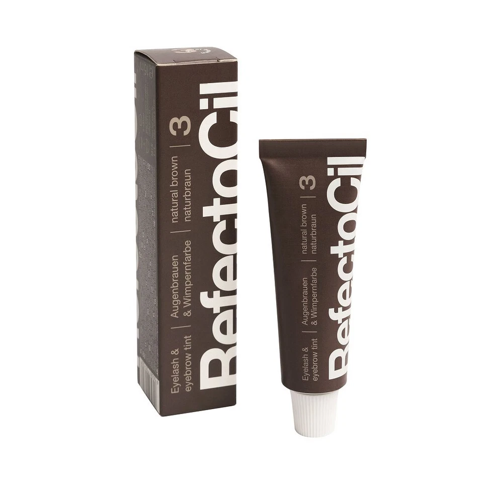 Refectocil Augenbrauenfarben Naturbraun 2er Pack Wimpernfarbe Tube # 3 15ml - Bild 2 von 4