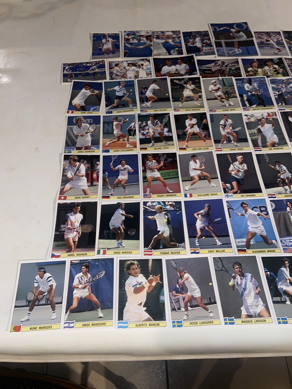 Lot De 100 Stickers Panini Tennis ATP Tour 1992 – Ultra Rares – Neufs